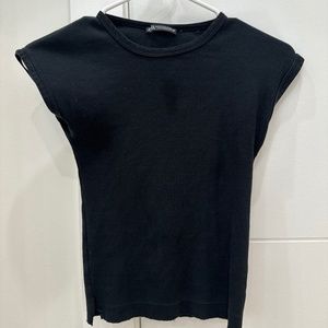 Zara Ribbed Basic Top